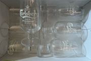 carlsberg beer half pint glasses brand new
