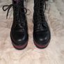 Tommy Hilfiger Chunky Platform Lace-up ankle Flag Outsole Real Leather Lace Up Boots Size 6/39 Image 5