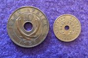 2 x 1952 African Coins