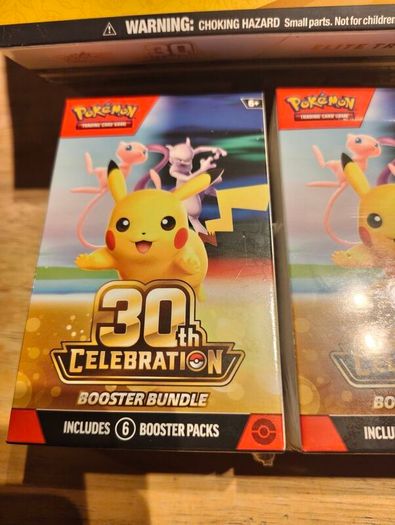 Pokemon Tcg 30th Anniversary Elite Trainer Box Plus X2 Booster Bundle Boxes
