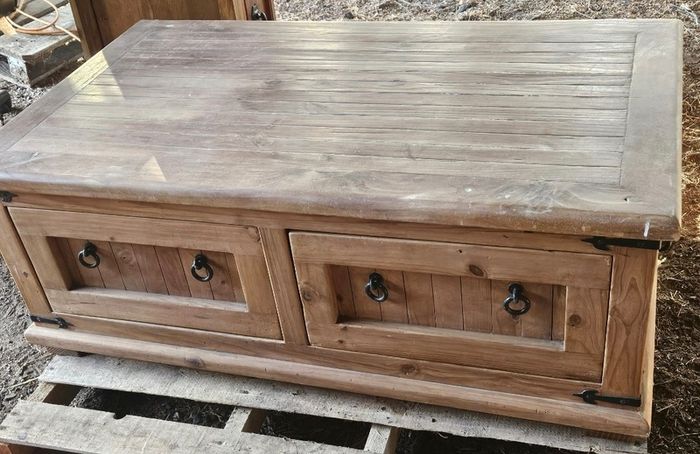 Solid Mexican Pine Coffee Table.