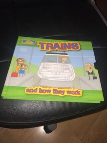 Brand new children's book trains and how they work