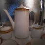 German White & Gold China Coffee Set Image 2