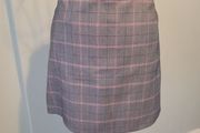 plaid mini skirt size 4