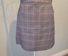 plaid mini skirt size 4