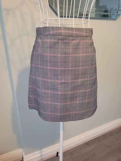 plaid mini skirt size 4