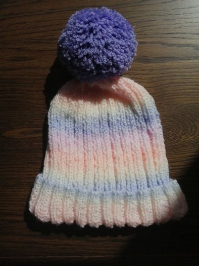 hand knitted adults bobble hats
