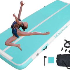 Air Track Artistic Gymnastics Mat 2 3 4 5 6 Metres 10/20 cm Thick Home Gymnastics Mattress/Yoga/Training/Cheerleading/Fun Water with Electric Pump