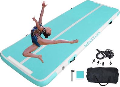 Air Track Artistic Gymnastics Mat 2 3 4 5 6 Metres 10/20 cm Thick Home Gymnastics Mattress/Yoga/Training/Cheerleading/Fun Water with Electric Pump