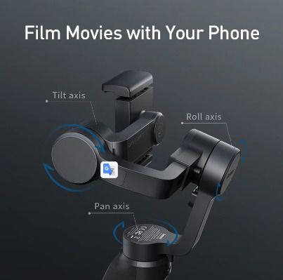 BRAND NEW Handheld Gimbal Cellphone Stabilizer Wireless Bluetooth for iPhone Mobile Phone Smartphone Video Record