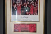 Large Framed &amp; Signed Phil Thompson Liverpool FC Display (COA &amp; Photo Proof) 100% Official Liverpool FC Authenticated with COA  and signing photo from 2009.