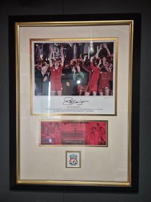Large Framed & Signed Phil Thompson Liverpool FC Display (COA & Photo Proof) 100% Official Liverpool FC Authenticated with COA  and signing photo from 2009.