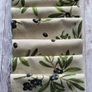 Table  runner ''Olives'' Matching napkins. Image 8