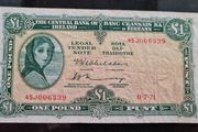 1971 Lady Lavery 1 pound banknote