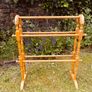 Vintage Pine Towel Rail Blanket Rail Freestanding Wooden Bathroom Rack 77cm Image 2