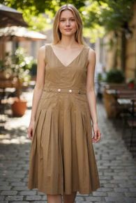 Tan Karen Millen Dress Size 16