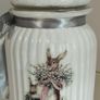 Handmade Beautiful Bunnies egg, candle and jar Image 2