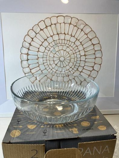 New Campana Glass Serving Bowls (Box of 2)