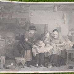 Antique The Cut Finger 1840 by David Wilkie Antique Print | Antico Gallery