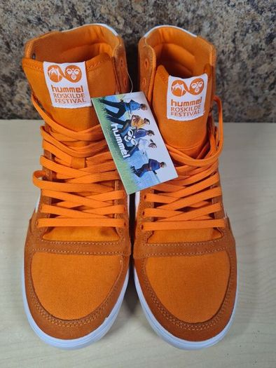 Hummel HI TOP trainers Orange Karma Size UK 7 EU 41 unisex
