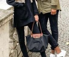 Longchamp le Pliage tote bag / black/ large / new