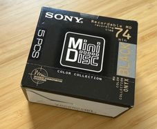 New Sony Onyx Black minidiscs - 5 pack