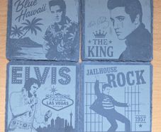 Elvis Presley Vintage Slate Coaster Set