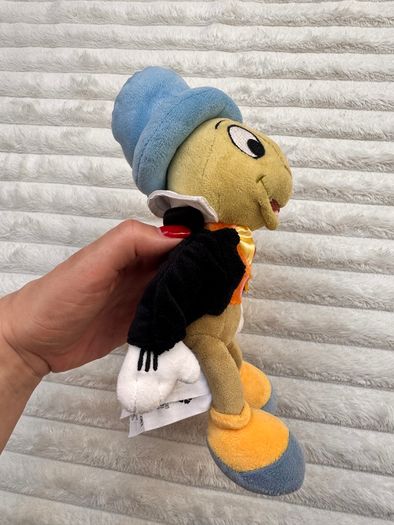 Jiminy Cricket Plush Soft Pinocchio Disney Store approx. 20 cm. Dirty Used Please see photos