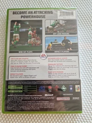 Brand new game sealed Rugby 06 Xbox Original Games Original