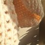 Hand Knit  Crochet Cream Shrug Image 10