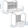 Cot Bed Ikea Gonatt Grey Kildare/offaly Border Image 2