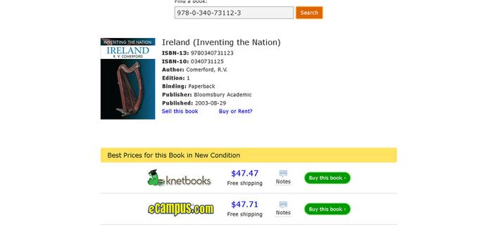 Ireland (Inventing the Nation), R.V. Comerford