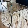 Vintage 1970s Space Age / Bauhaus Style Chrome & Smoked Glass Coffee Table Image 3