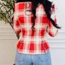 New Zara ZW Collection Fitted Check Jacket blazer Image 4