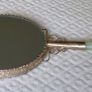 Vintage Chinese Porcelain Enamel Vanity Mirror Image 4