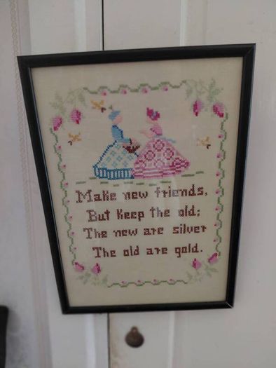 vintage cross stich picture