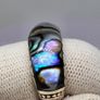Sterling silver (Sz: M) Abalone Shell Ring Sterling Silver 0.01 ct, Silver Wt. 5.2 Gms 0.010 Ct. Image 8