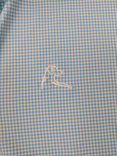 Rhoback Houndstooth Half Zip Golf Jumper Mens S/M