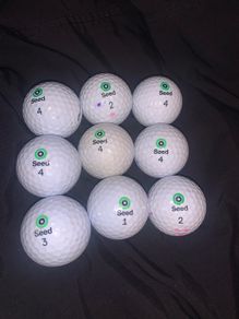 (9) Seed SD-15 golf balls