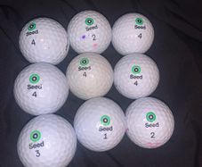 (9) Seed SD-15 golf balls