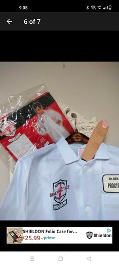 Dr Ben adult costume size medium new in packaging