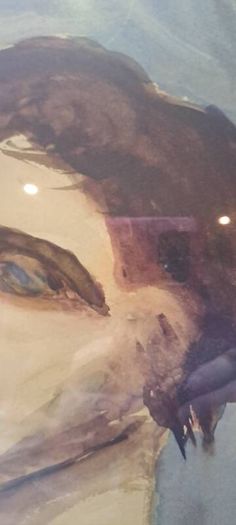 Modern Watercolor Impressionist Portrait