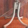 Antique Wood and Metal Stool Circa 1950s in Great Original Condition Image 8
