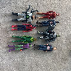 8 x Marvel Superhero and Villain figures