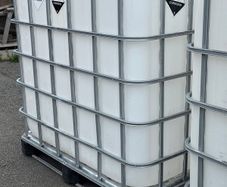 Empty 1000L IBC tanks