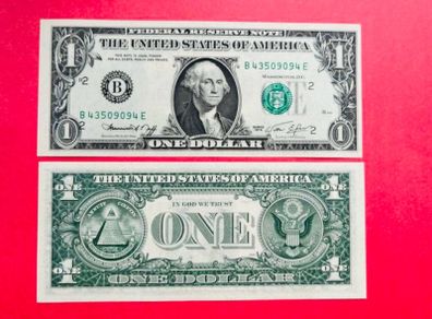 USA  1 Dollar 1974  LETTER  ( B 2 )  New  York. ( Uncirculated )