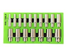 DSD Tools 17-Piece 3/8" Drive 12-Point Deep Socket Set