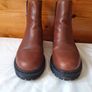 Tommy jeans warm lined chelsea boots Size 5 eu 38 rich brown leather in excellent condition Image 2