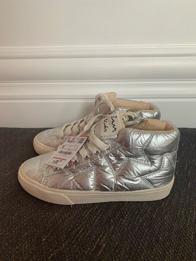 Zara Silver Boots - NWT