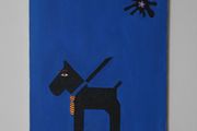 Acrylic Painting - Dog Abstract01